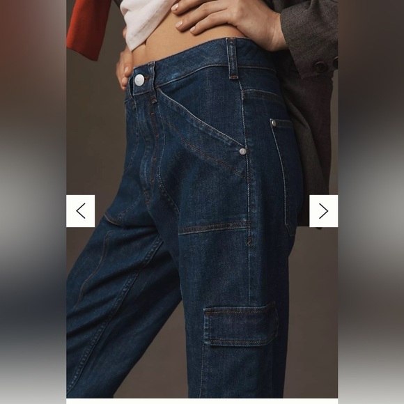 Anthropologie Pilcro Mid-Rise Slim Straight-Leg Jeans size 29 - Picture 3 of 7